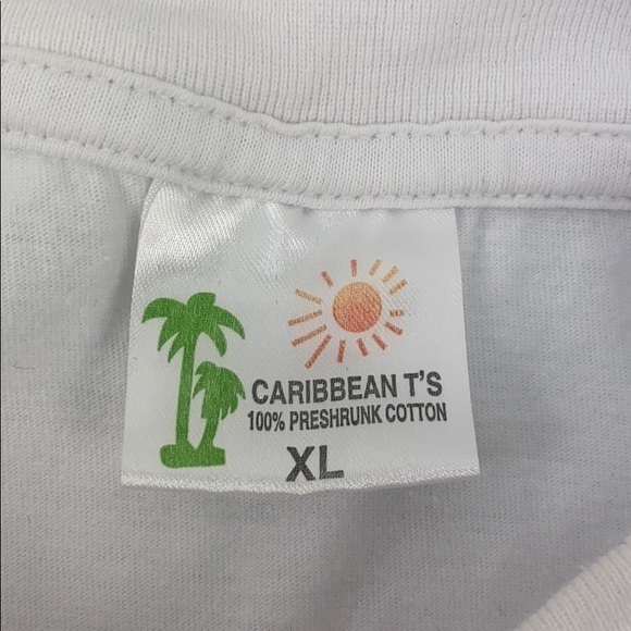 St.Marten White Shirt Caribbean T’s Size XL - Picture 4 of 9